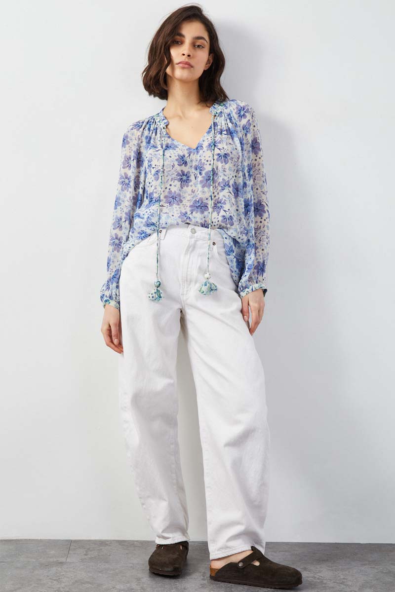 Amelia Blue Blouse | East Heritage