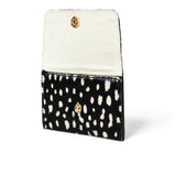 ELLIE Black and White 'Pony' Popper Card Holder Purse | Bell & Fox at Sarah Thomson | Shown open
