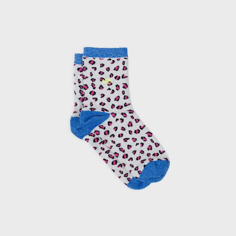 Pink Leopard Glitter Socks | BillyBelt