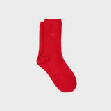 Red Wool & Angora Socks | BillyBelt