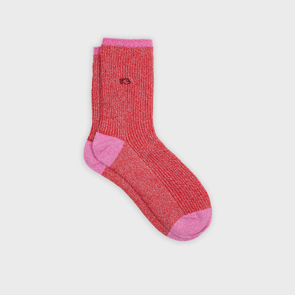 Red & Pink Glitter Socks | BillyBelt