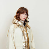 Reversible Hood Insert in Gold & Black | Fudoon