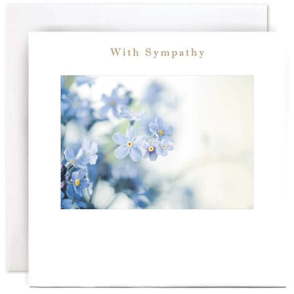 "With Sympathy" Forget me Not Card | Susan O'Hanlon