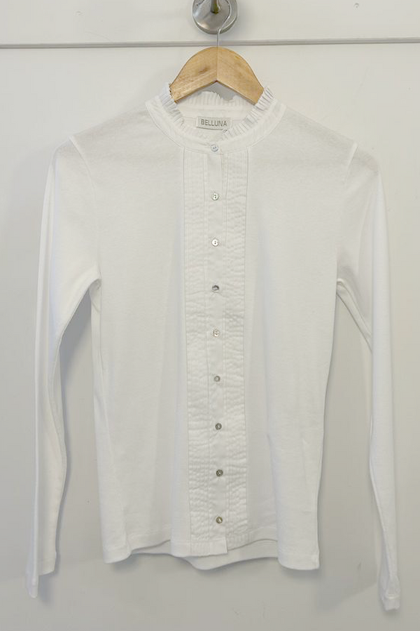 Frill3 White Shirt | Belluna