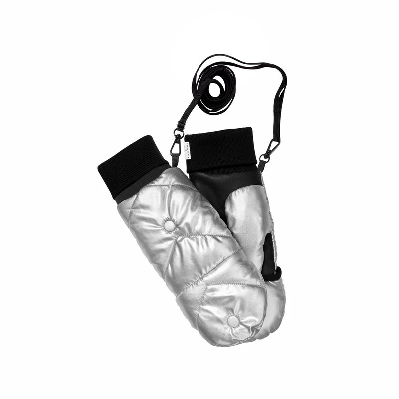 Silver Convertible Mittens | Fudoon