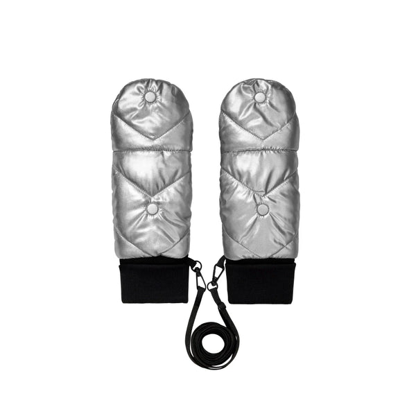 Silver Convertible Mittens | Fudoon