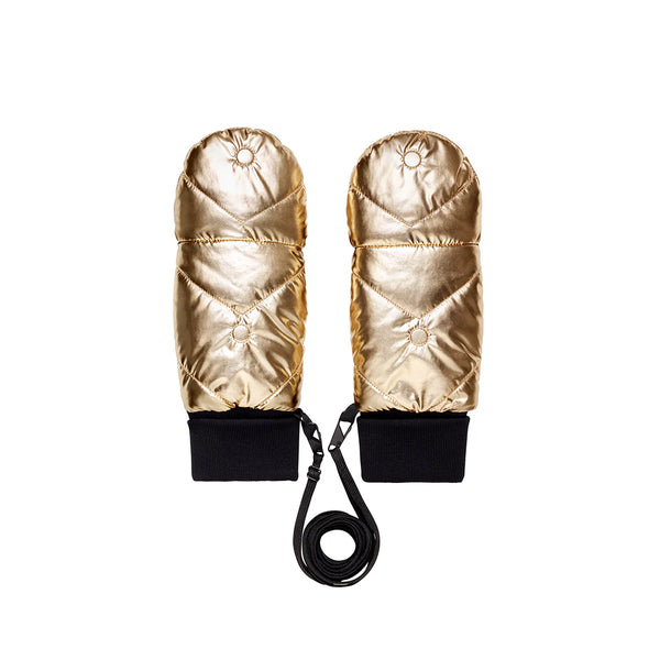 Gold Convertible Mittens | Fudoon