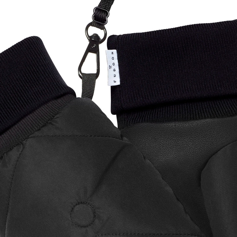 Black Convertible Mittens | Fudoon