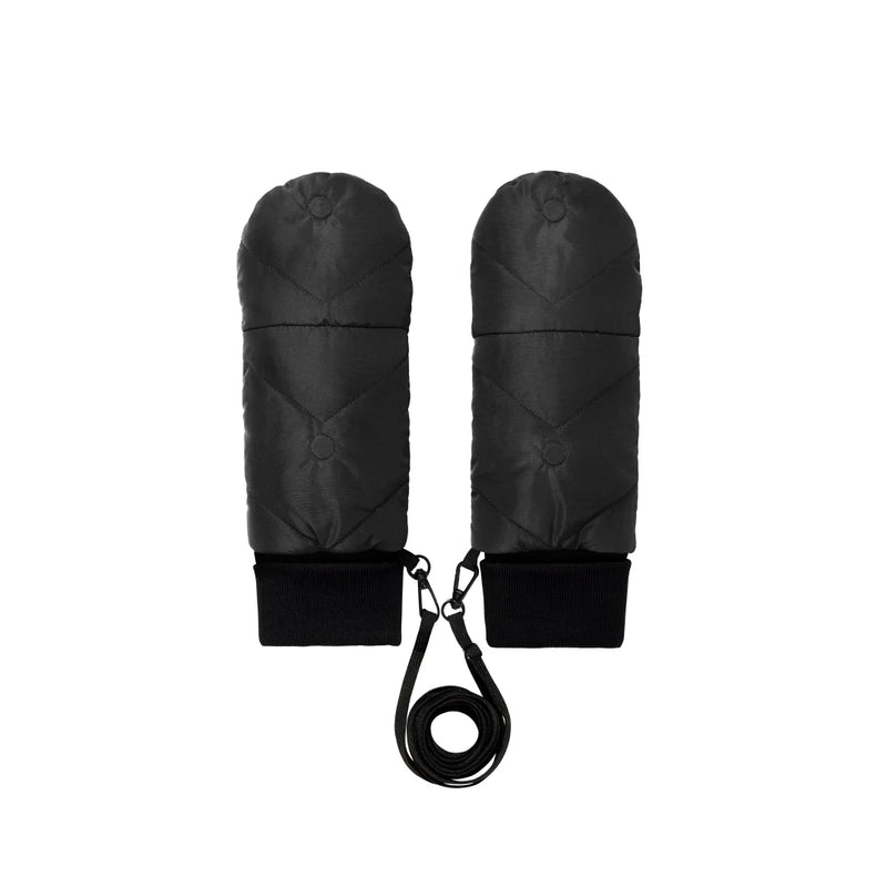 Black Convertible Mittens | Fudoon