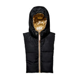 Reversible Hood Insert in Gold & Black | Fudoon