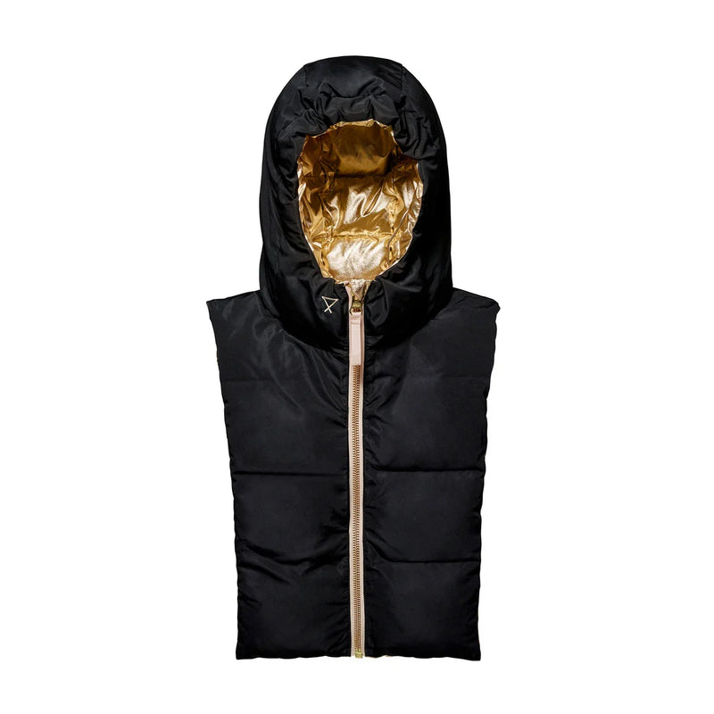 Reversible Hood Insert in Gold & Black | Fudoon