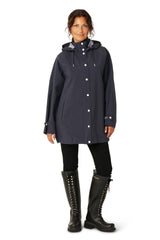Gentlerain02 Coat in Navy | Ilse Jacobsen Hornbæk
