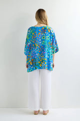 Abstract Painted Garden Top | Sahara