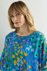 Abstract Painted Garden Top | Sahara