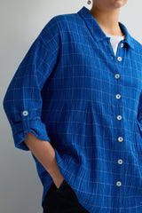 Stitched Grid Check Shirt | Sahara