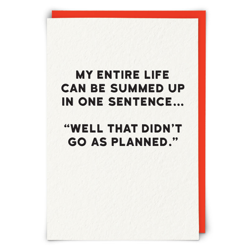 "Planned" Card | Redback | Sarah Thomson Melrose