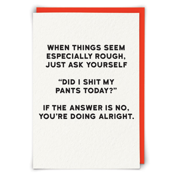 When things seem rough... Card | Redback | Holy Flaps at Sarah Thomson