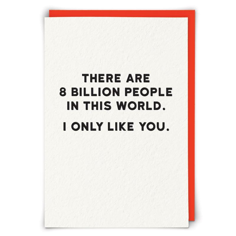 I only like you... Card | Redback | Holy Flaps at Sarah Thomson