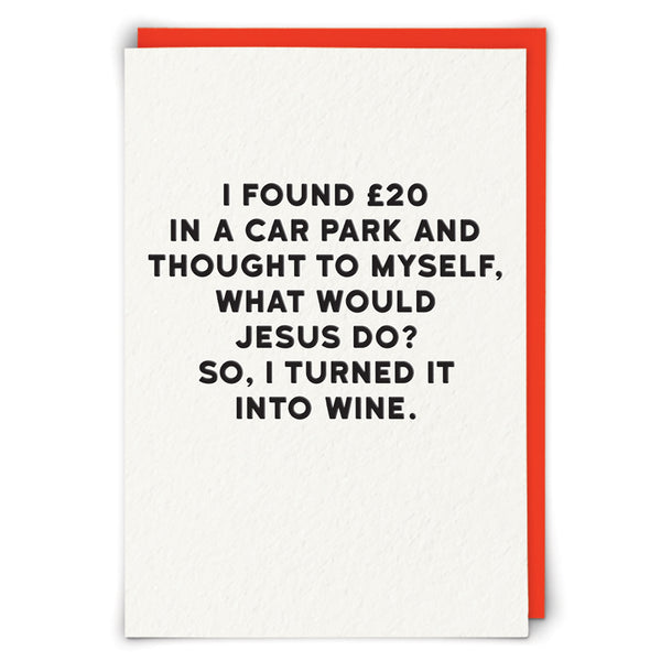 What would Jesus do... Card | Redback | Holy Flaps at Sarah Thomson