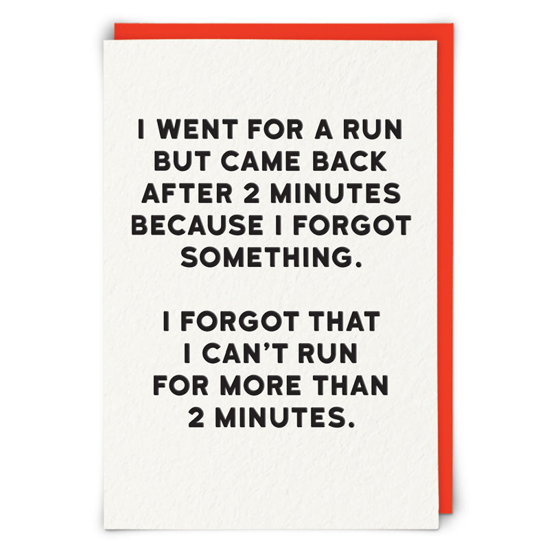 I went for a run... Card | Redback | Holy Flaps at Sarah Thomson