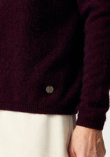 Mia Crew Jumper in Beetroot | Merinomink