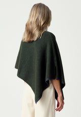 Two Tone Poncho in Wilderness/Slate | Merinomink
