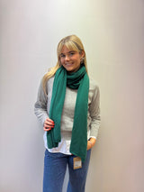 The Big Green Cashmere Scarf | Sartoria Saracena