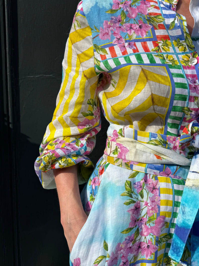 The Liza Amalfi Linen Maxi Dress | Sartoria Saracena