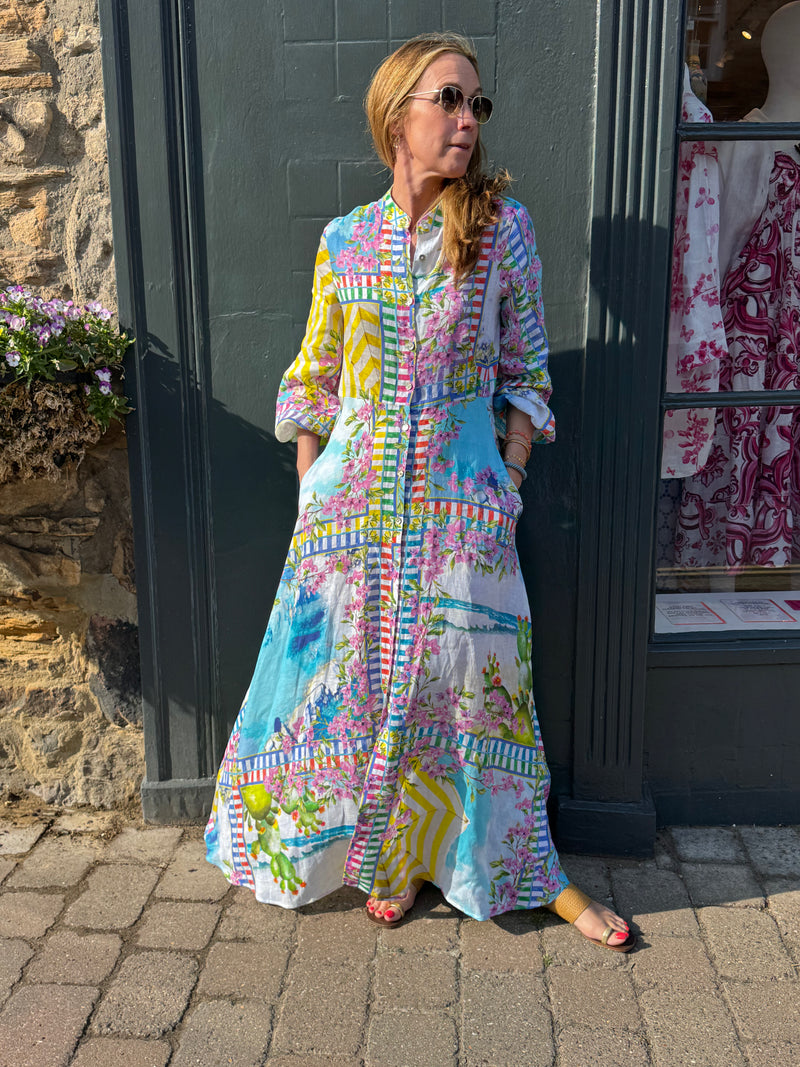 The Liza Amalfi Linen Maxi Dress | Sartoria Saracena
