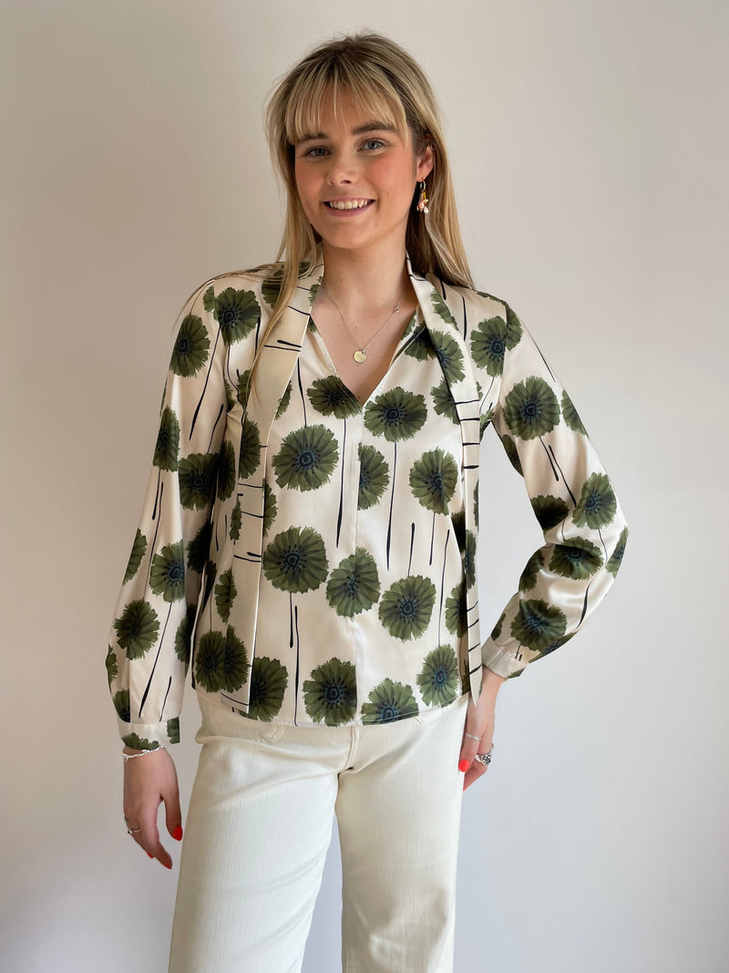 Fulvia Flower Print Blouse | EMME
