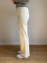 Samovar Cream Wide Leg Jeans | EMME