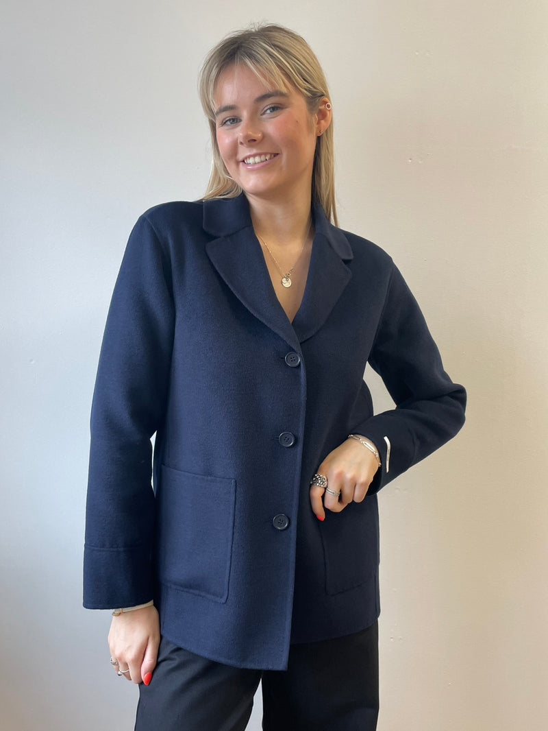 Palos Navy Coat | EMME