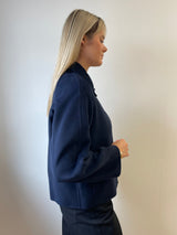 Clip Navy Coat | EMME