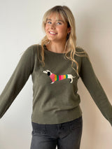 Dachshund Cashmere Jumper  | Esthēme Cachemire