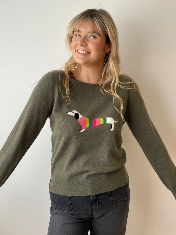 Dachshund Cashmere Jumper  | Esthēme Cachemire