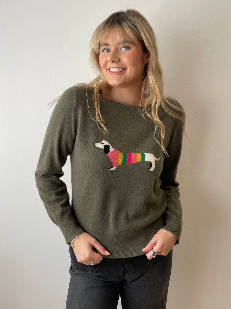 Dachshund Cashmere Jumper  | Esthēme Cachemire