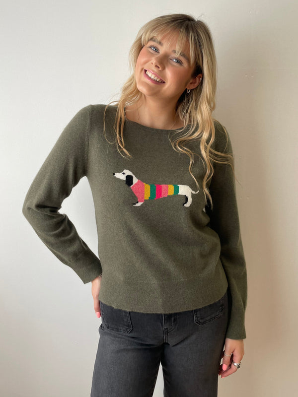 Dachshund Cashmere Jumper  | Esthēme Cachemire