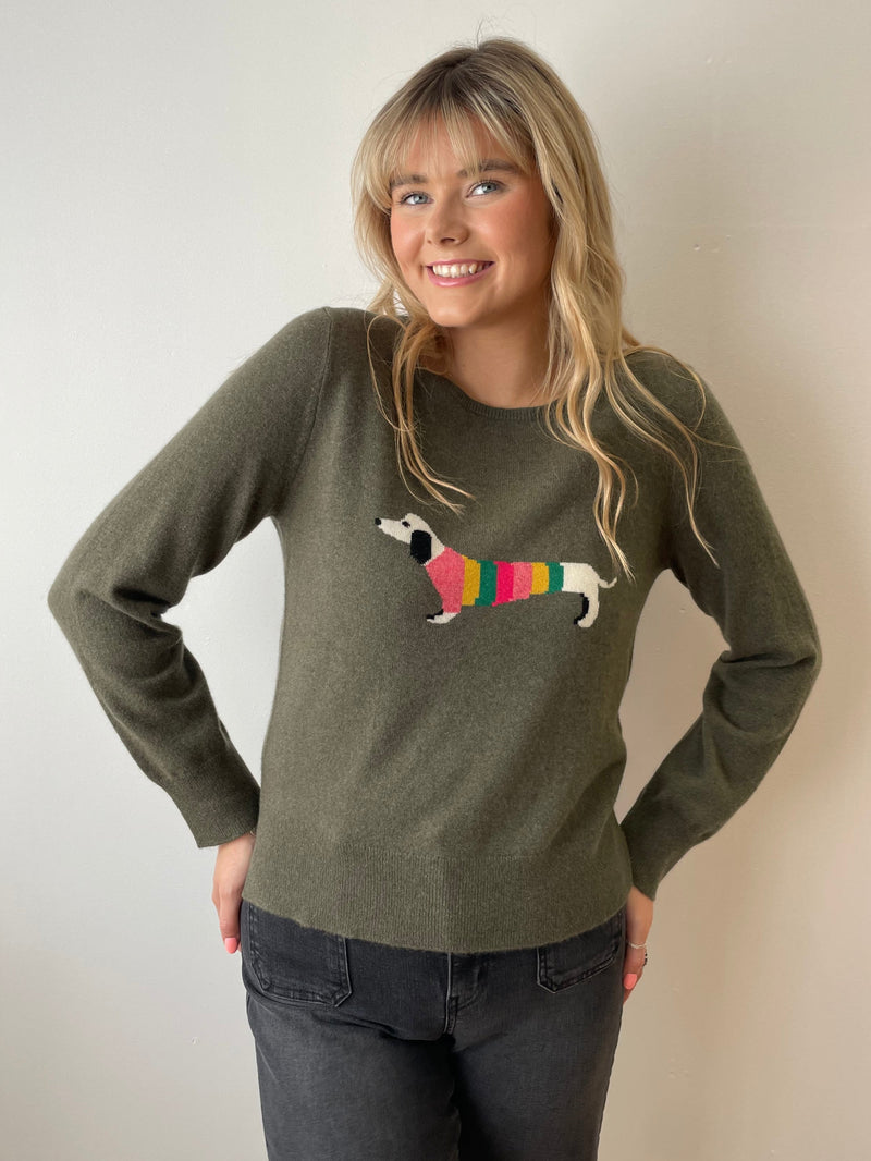 Dachshund Cashmere Jumper  | Esthēme Cachemire