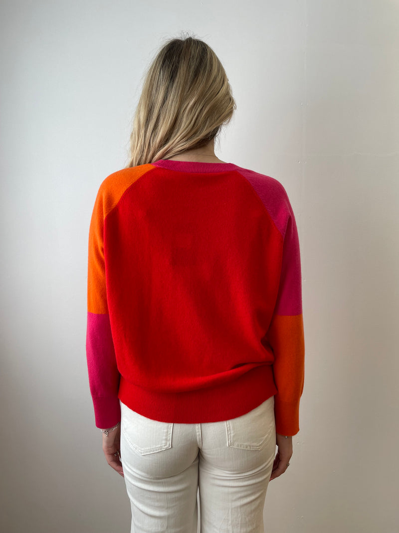 Colour-Block Cashmere Jumper | Esthēme Cachemire