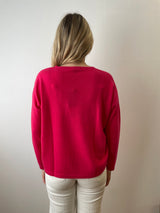 Barbie Pink Sparkle Cashmere Jumper | Esthēme Cachemire