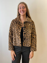 Faux-Fur Leopard Jacket | Esthēme Cachemire