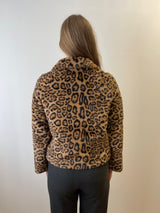 Faux-Fur Leopard Jacket | Esthēme Cachemire