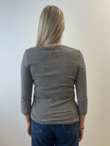 Carina M Navy Striped Top | Brax