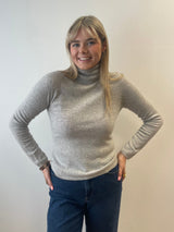 Givré Cashmere Polo Neck Jumper | Esthēme Cachemire