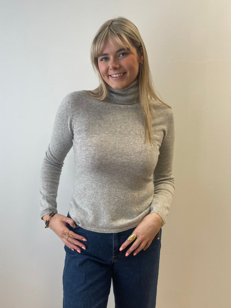 Givré Cashmere Polo Neck Jumper | Esthēme Cachemire