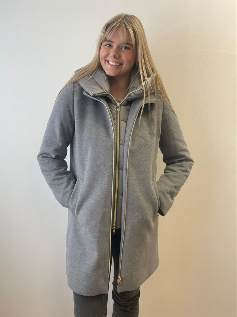 Bacio Light Grey Coat | EMME