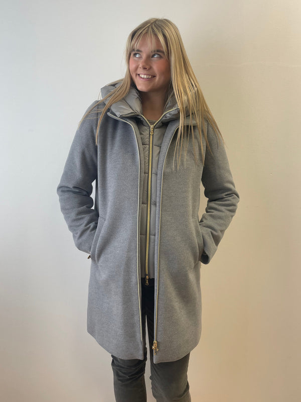 Bacio Light Grey Coat | EMME