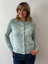 Mint Cashmere Cardigan | Esthēme Cachemire