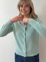 Mint Cashmere Cardigan | Esthēme Cachemire