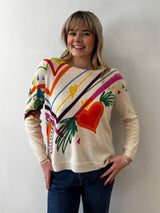 Heart Round Neck Cashmere Jumper | Esthēme Cachemire